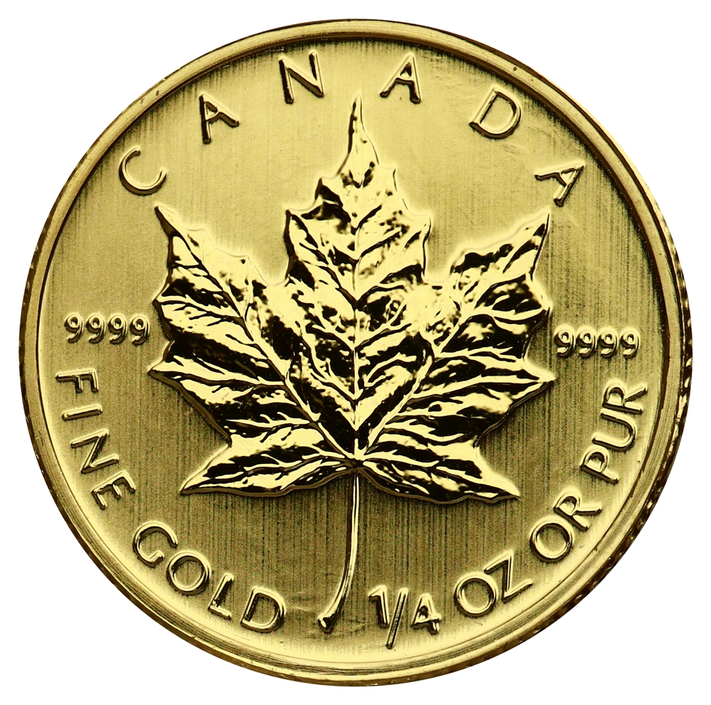 Canada 1/4 Oz Maple Leaf 9999 Gull