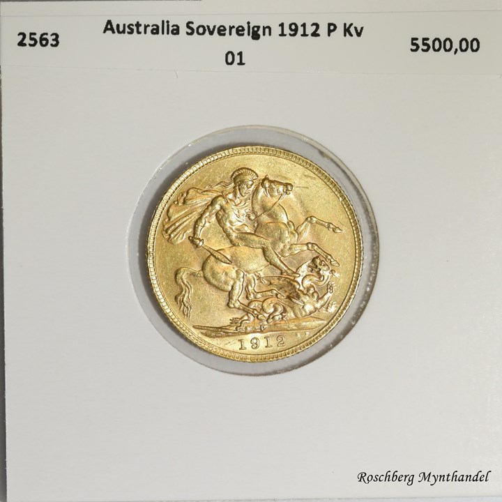 Australia Sovereign 1912 P Kv 01