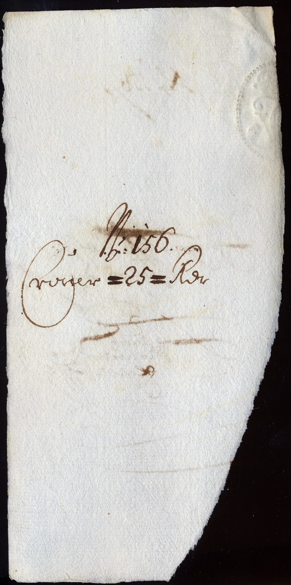 Talong til 25 Riksdaler 1695 Kv 01