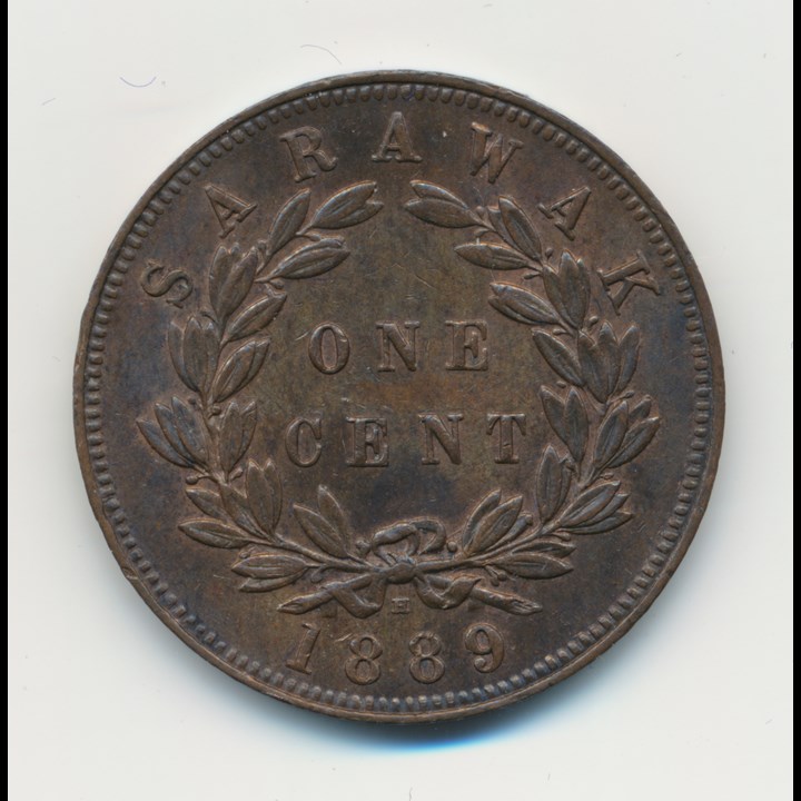 Sarawak 1 Cent 1889 H AU