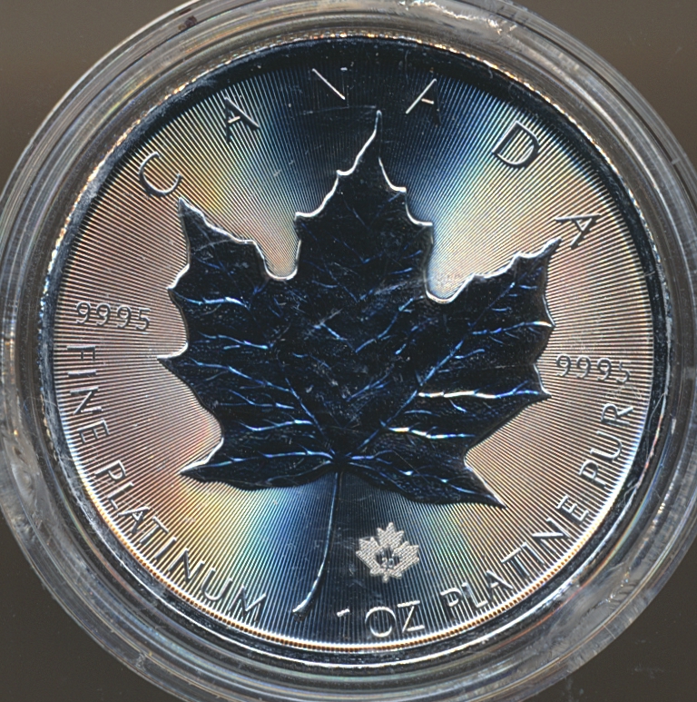Canada Maple Leaf 2020 1 Oz 9995 Platinum UNC