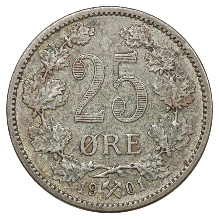 25 Øre 1901 Kv 1+ (1)