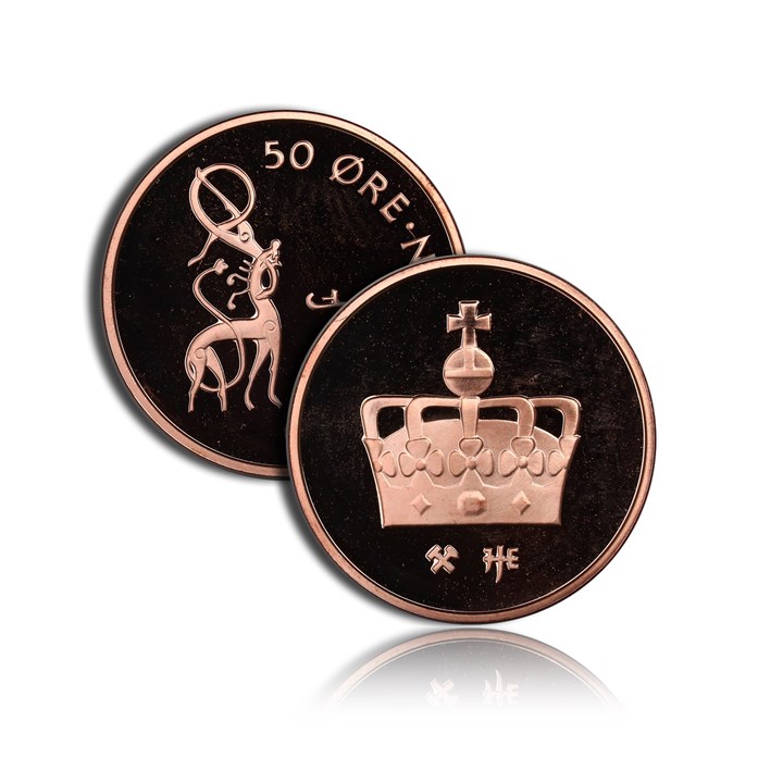 50 Øre 2002 Liten Type Kv Proof