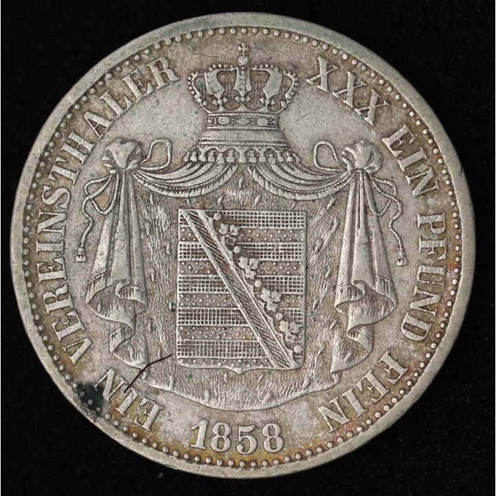 Tyskland Thaler 1858 F Kv 1+
