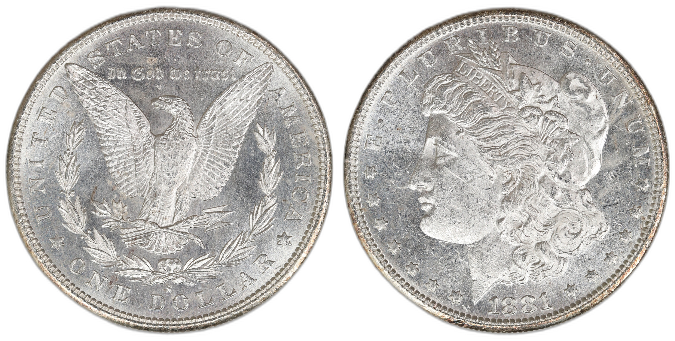 USA Dollar 1881-S  Kv: UNC