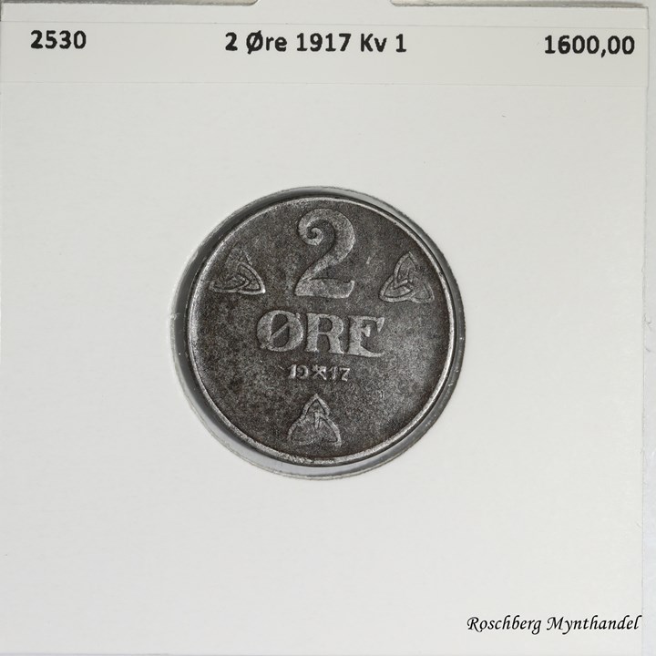 2 Øre 1917 Kv 1