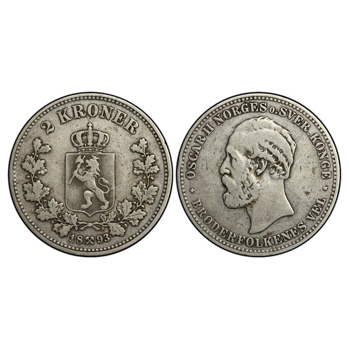 2 Krone 1893 Kv 1