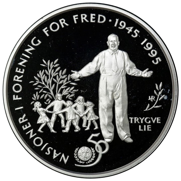 50 Kroner Sølv 1995 FN 50 År