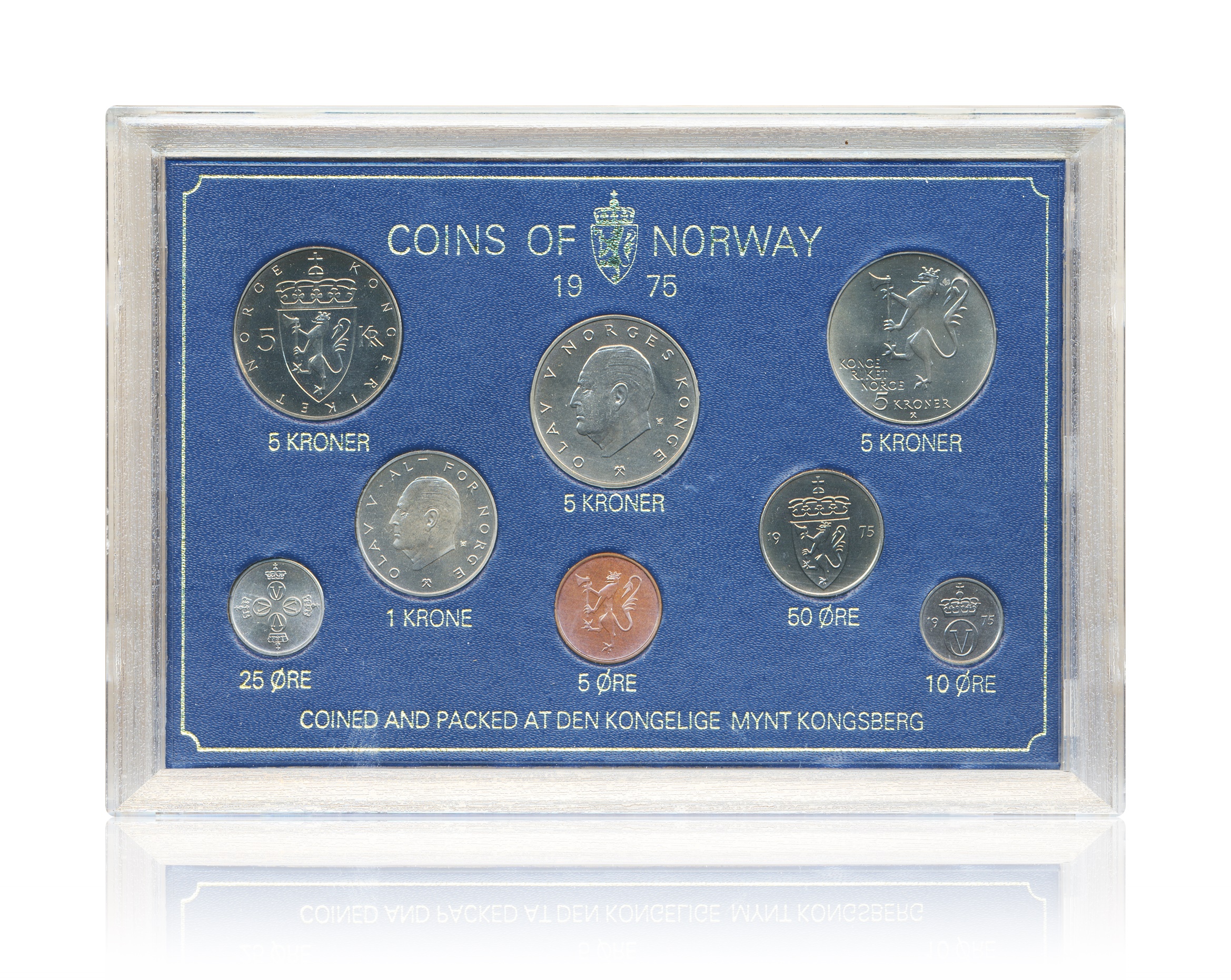 Myntsett 1975 Hardplast