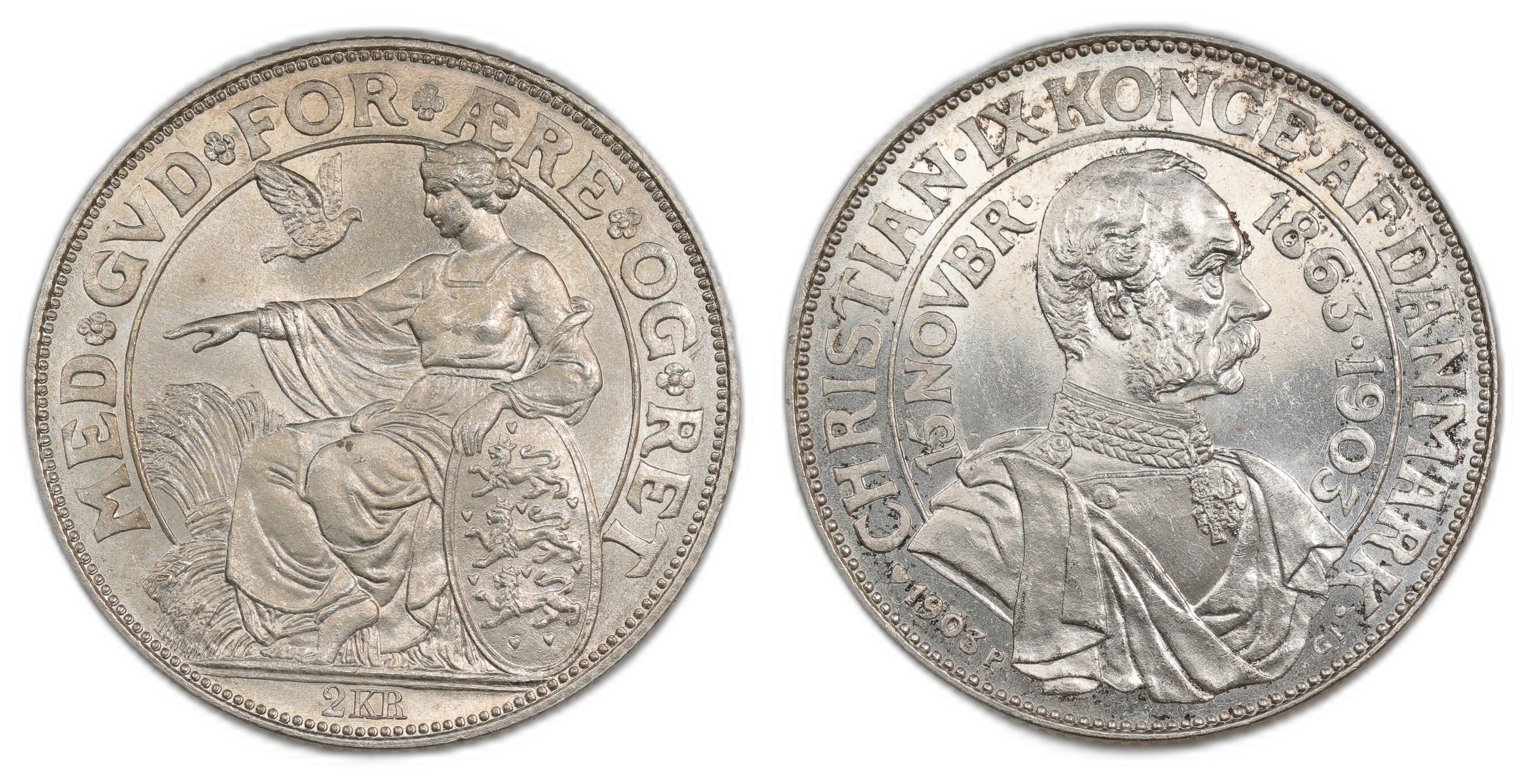 Danmark 2 Kroner 1903 Kv: 0