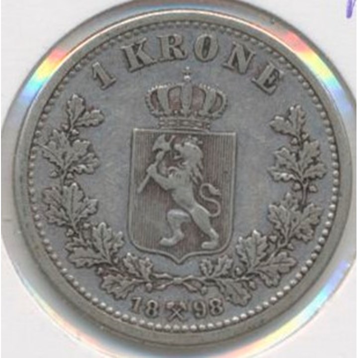 1 Krone 1898 Kv 1 riss adv