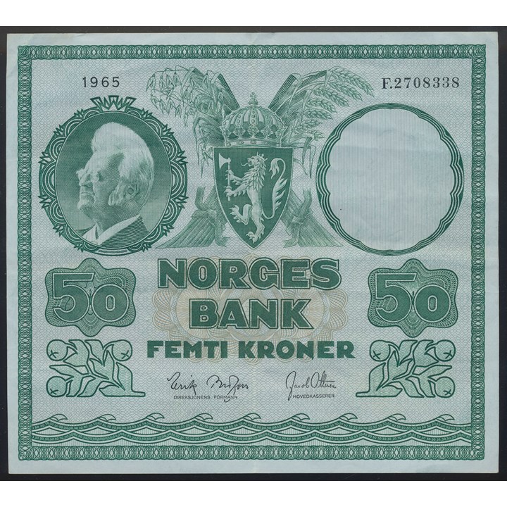 50 Kroner 1965 F Kv 1/1+