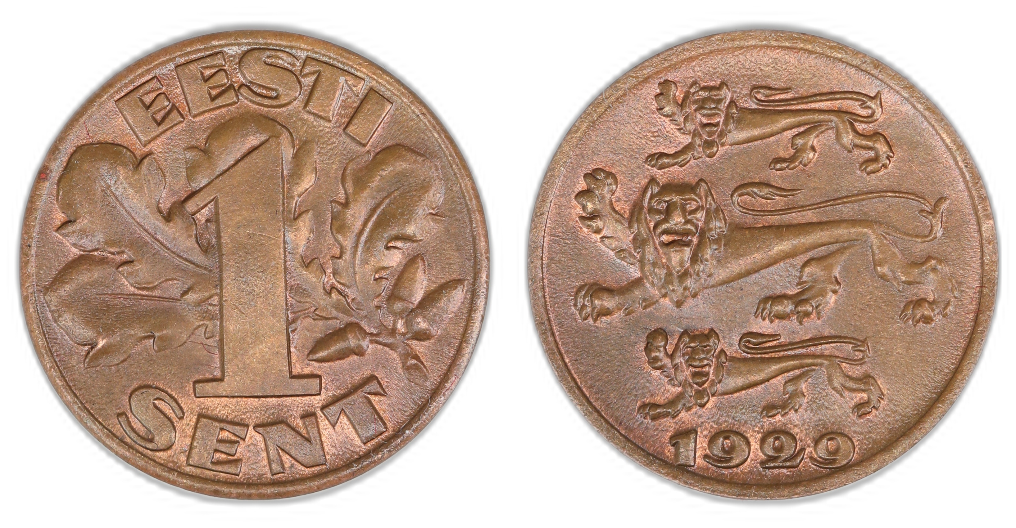 Estonia 1 Sent 1929  Kv: UNC