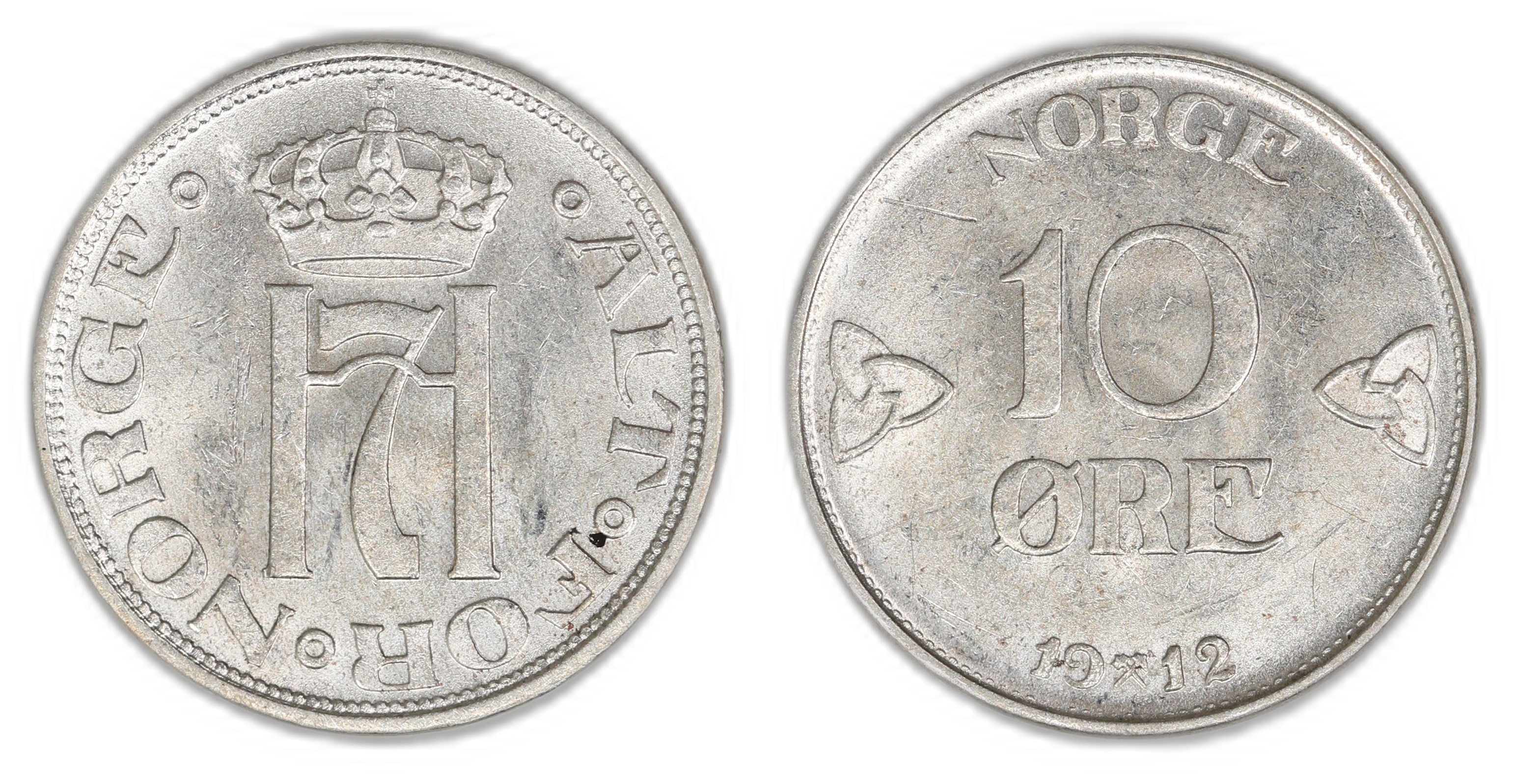 Norge 10 Øre 1912  Kv: 0/01