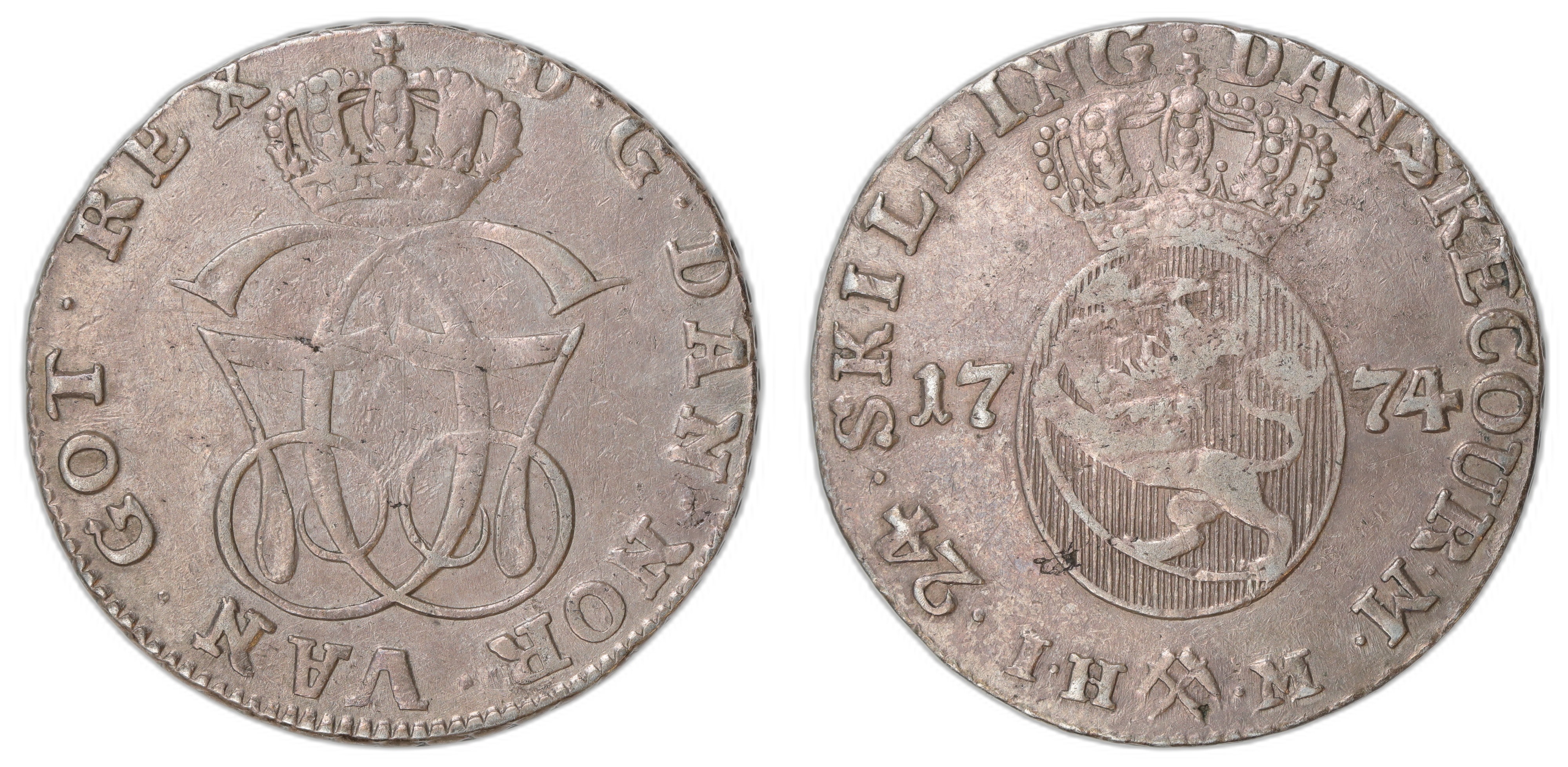 Norge 24 Skilling 1774 Kv: 1+