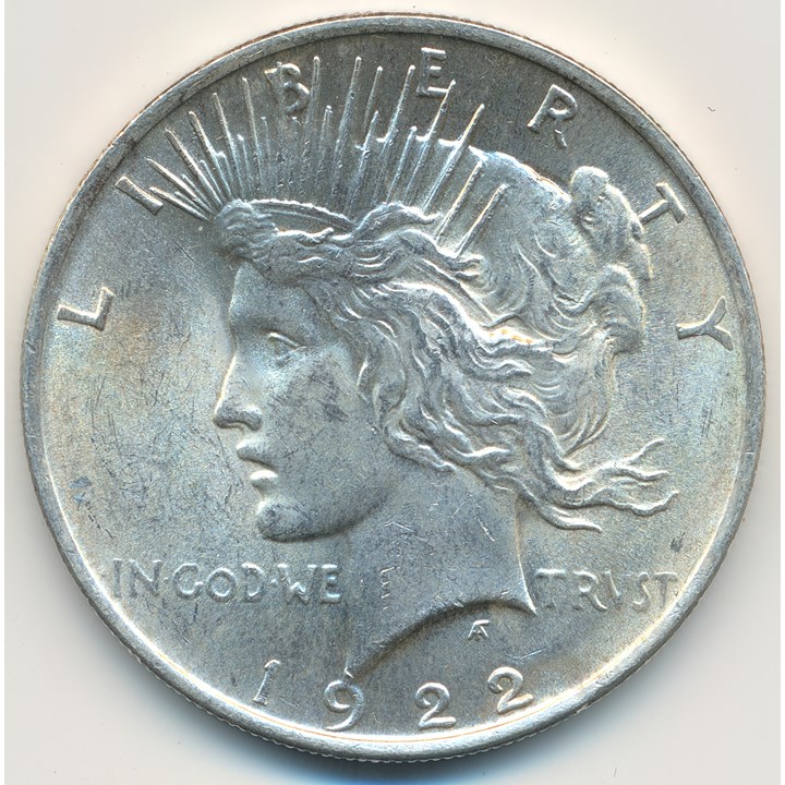 USA Peace Dollar 1922 Kv 0/01
