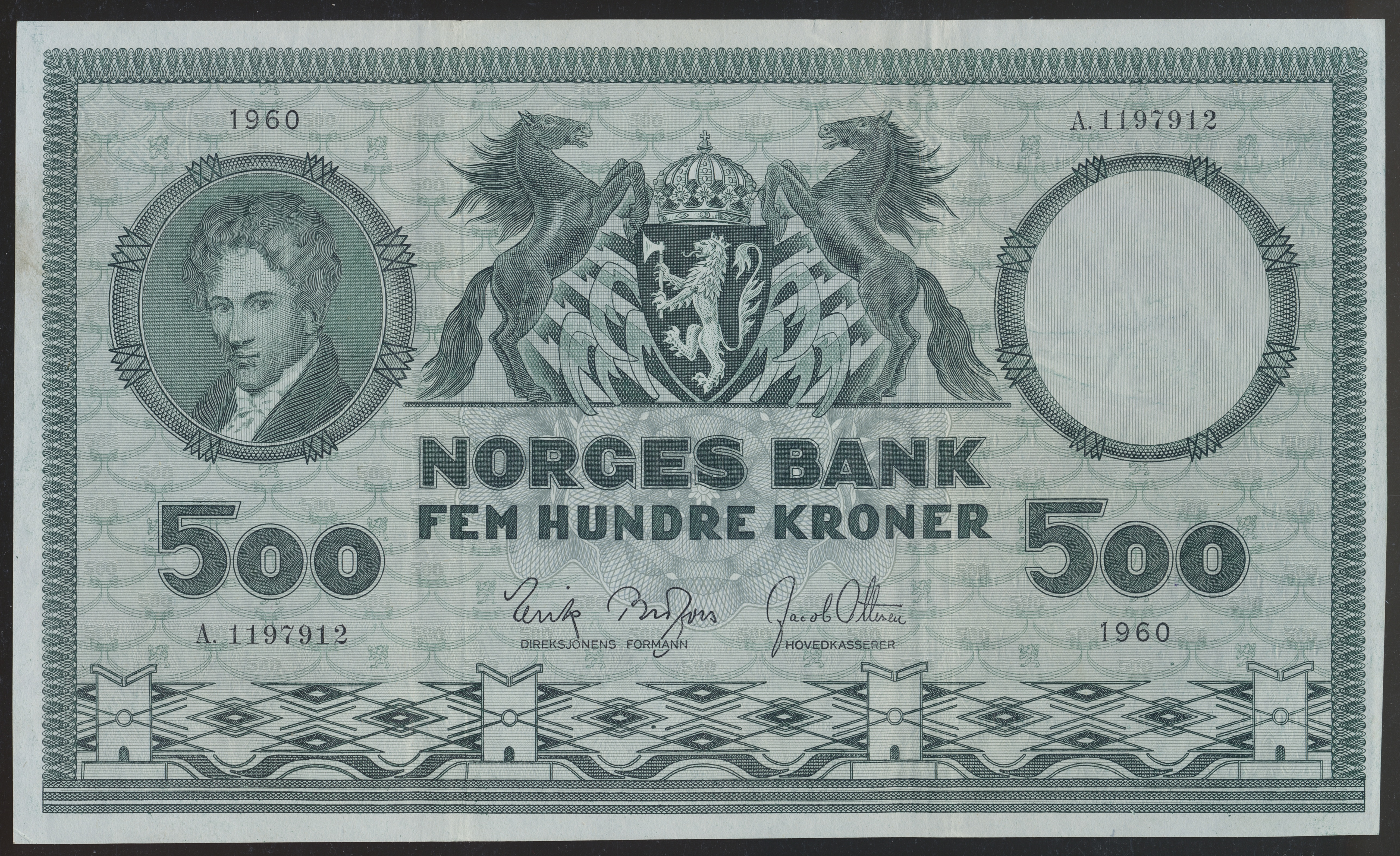 500 Kroner 1960 A Kv 1/1+