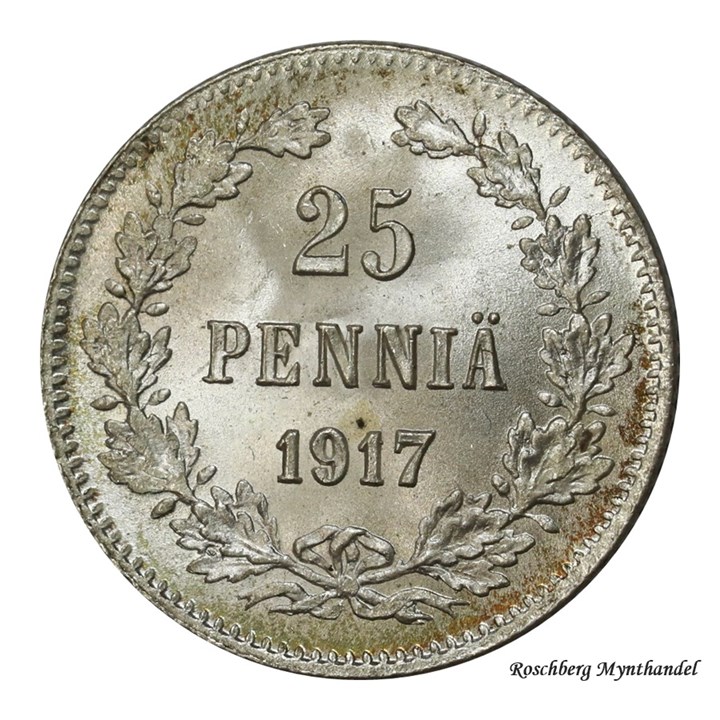 25 Pennia 1917 Kv 0