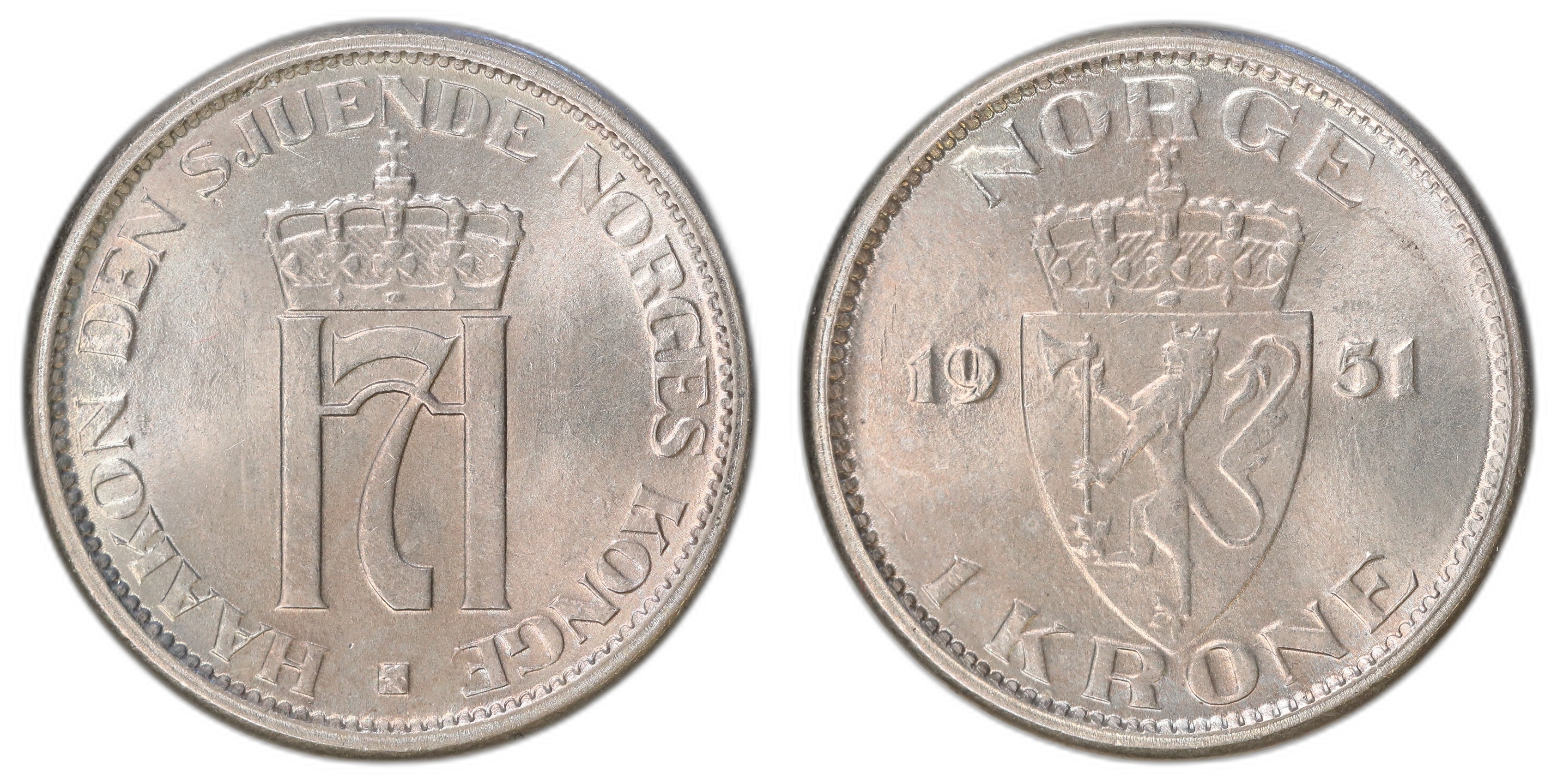 Norge 1 Krone 1951 Kv: 0