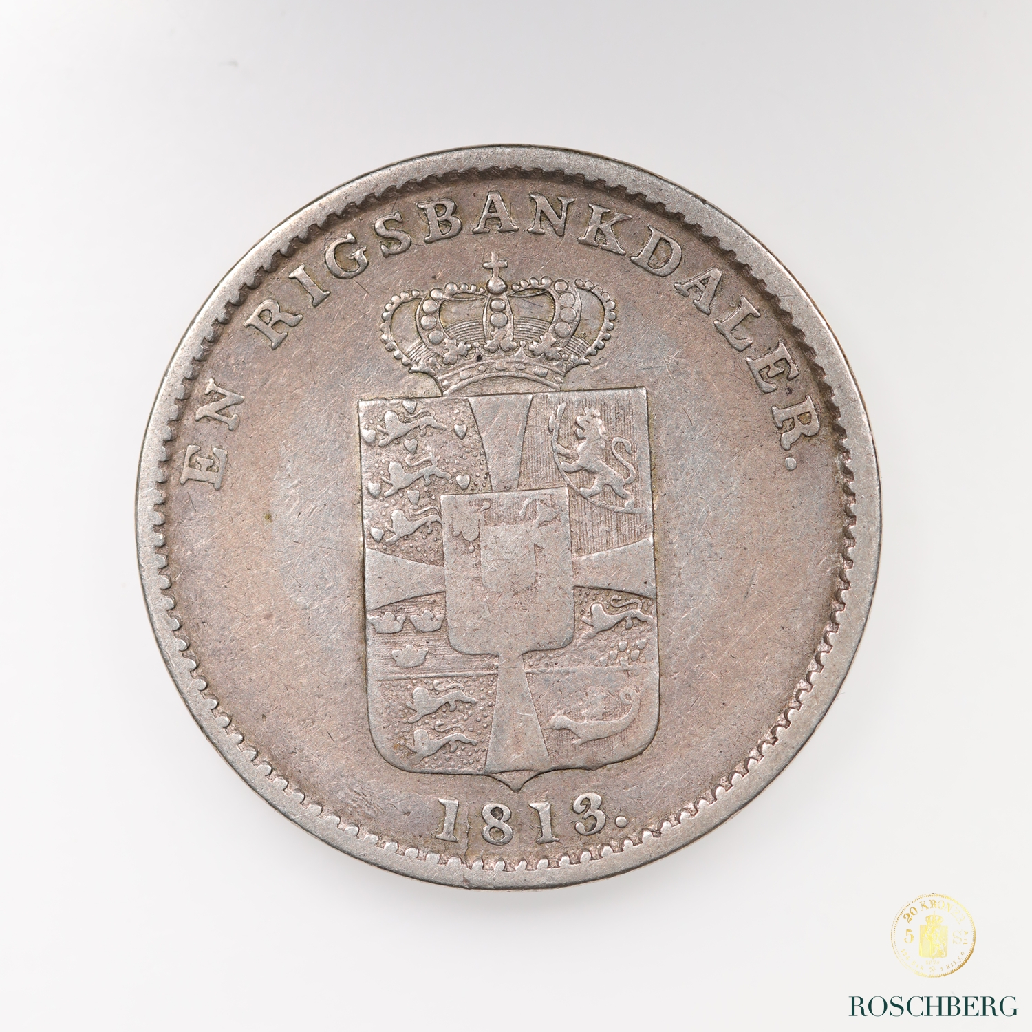 Danmark 1 Riksbankdaler 1813 Kv 1