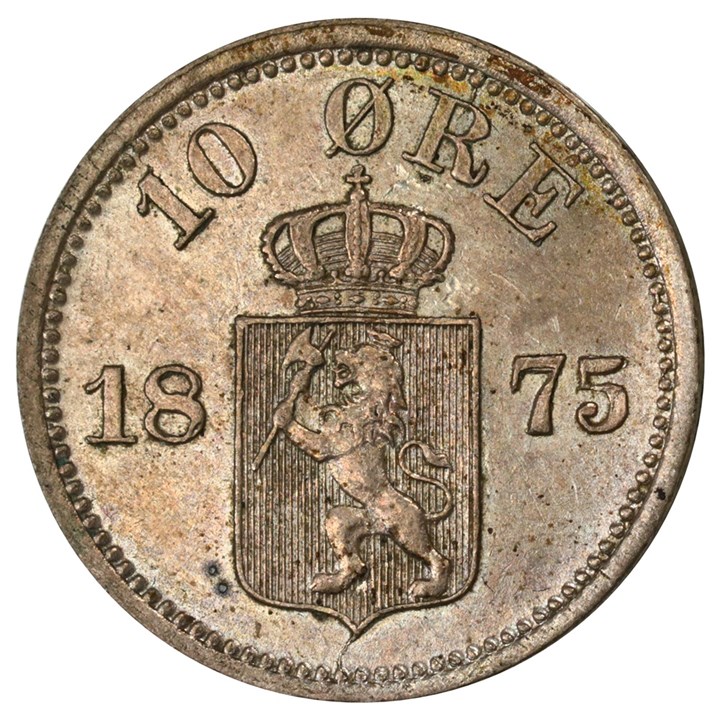 10 Øre 1875 Kv 01