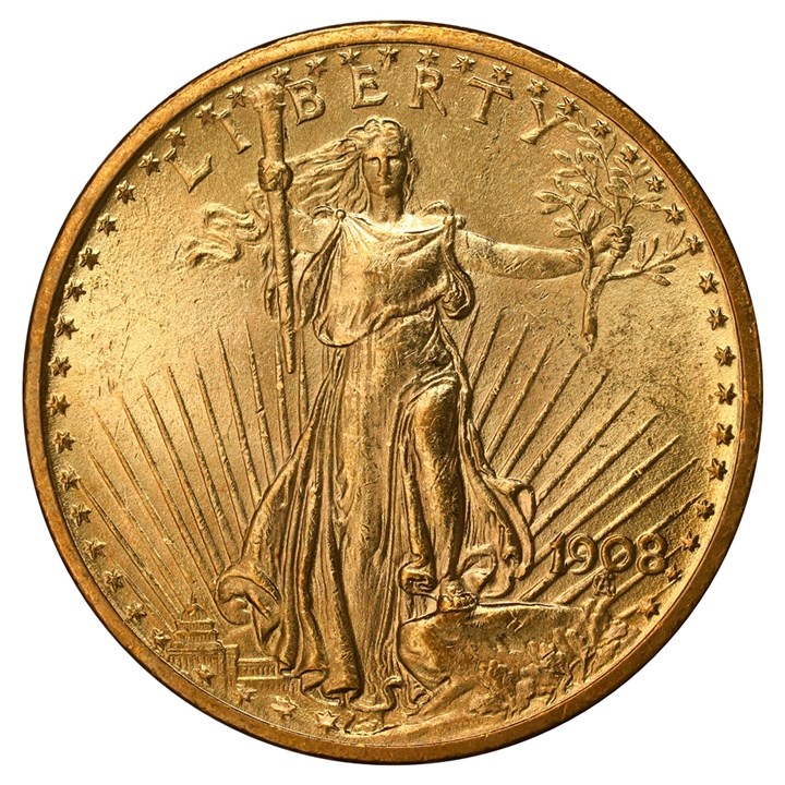 USA 20 Dollar 1908 Kv 0/01