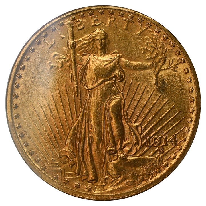 USA 20 Dollar 1914 S PCGS AU58