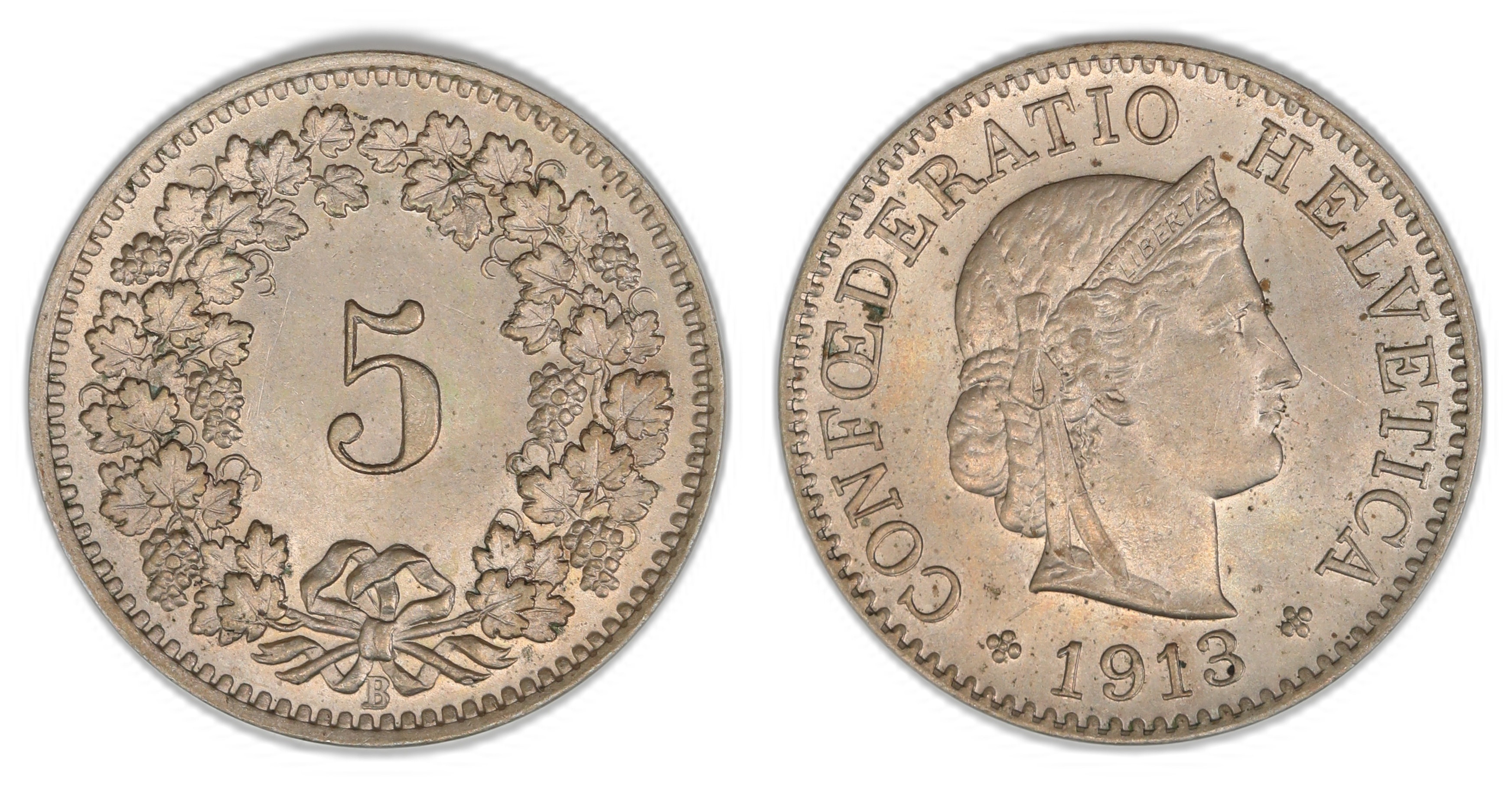 Switzerland 5 Rappen 1912  Kv: UNC