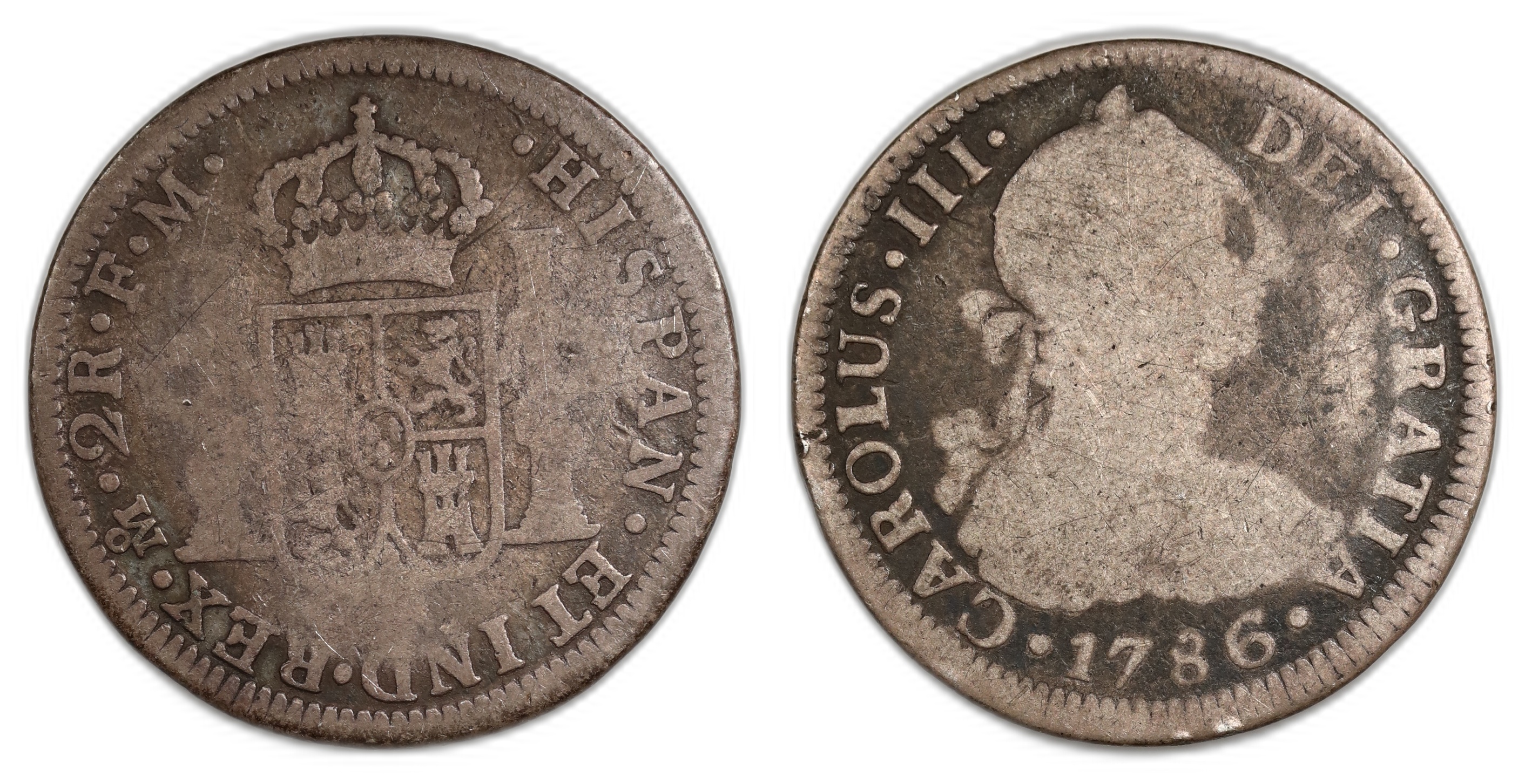 Mexico 2 Reales 1786-Mo Kv: VG