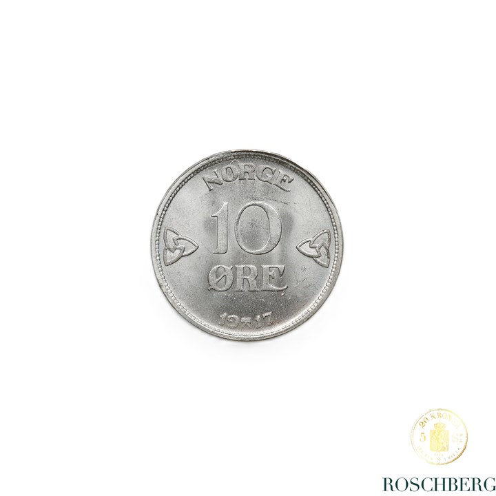 Norge 10 Øre 1917 Kv 0