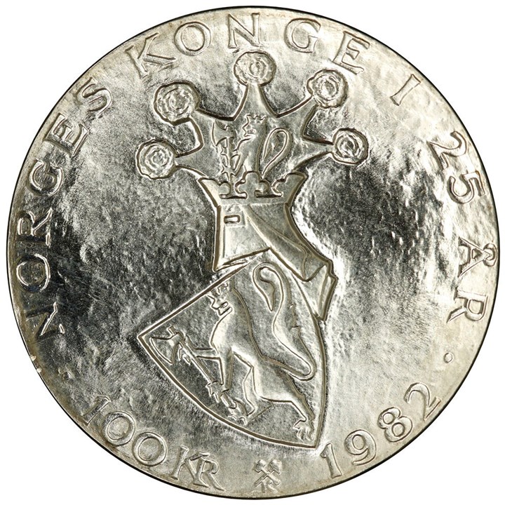 100 Kroner 1982 Sølv