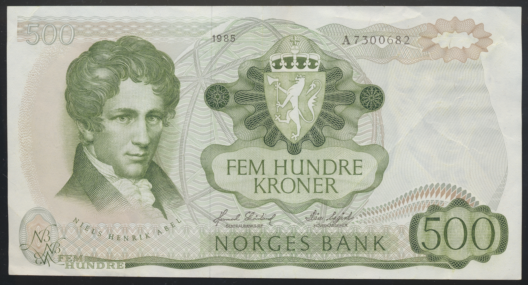 500 Kroner 1985 A Kv 1