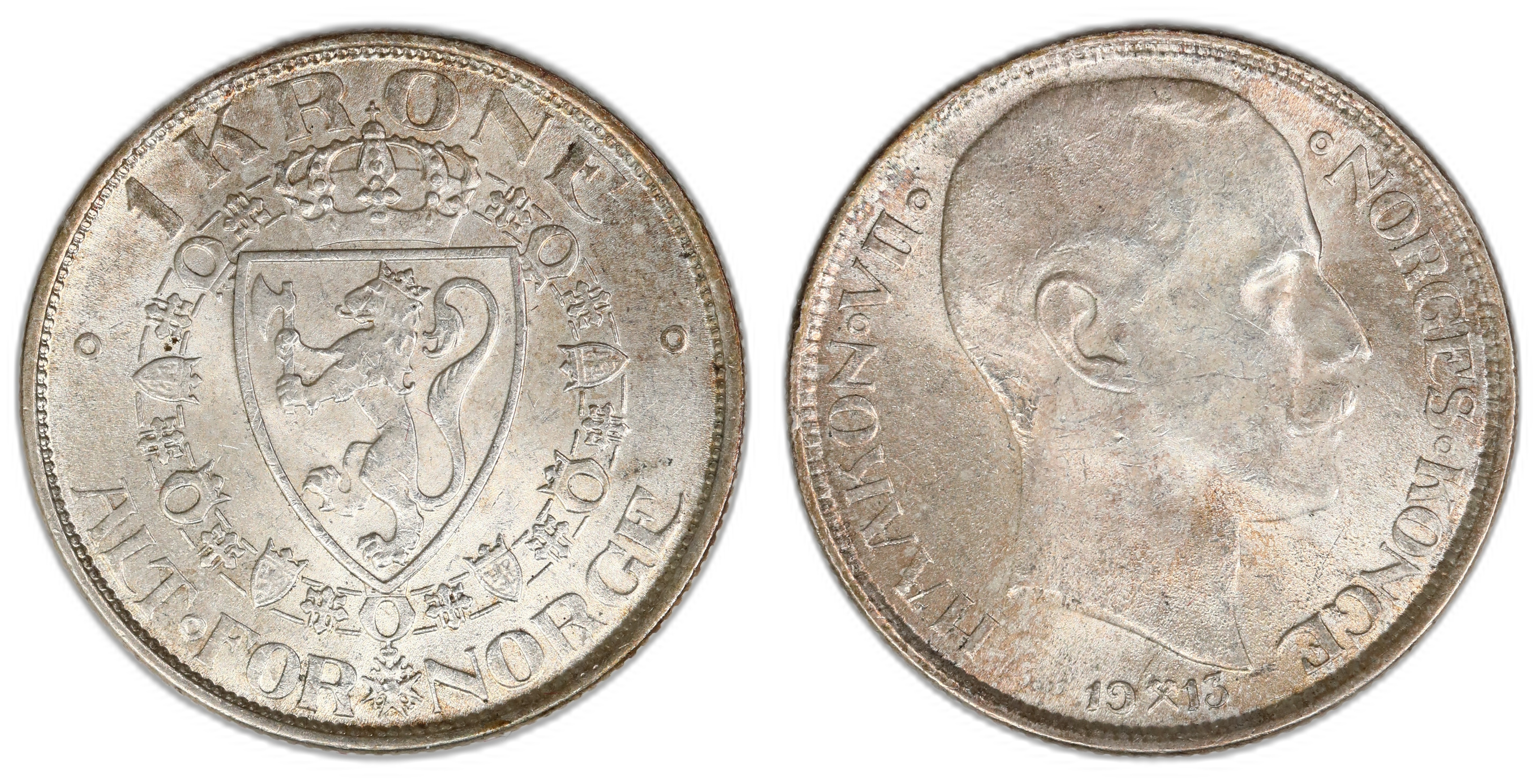 Norge 1 Krone 1913  Kv: 0/01