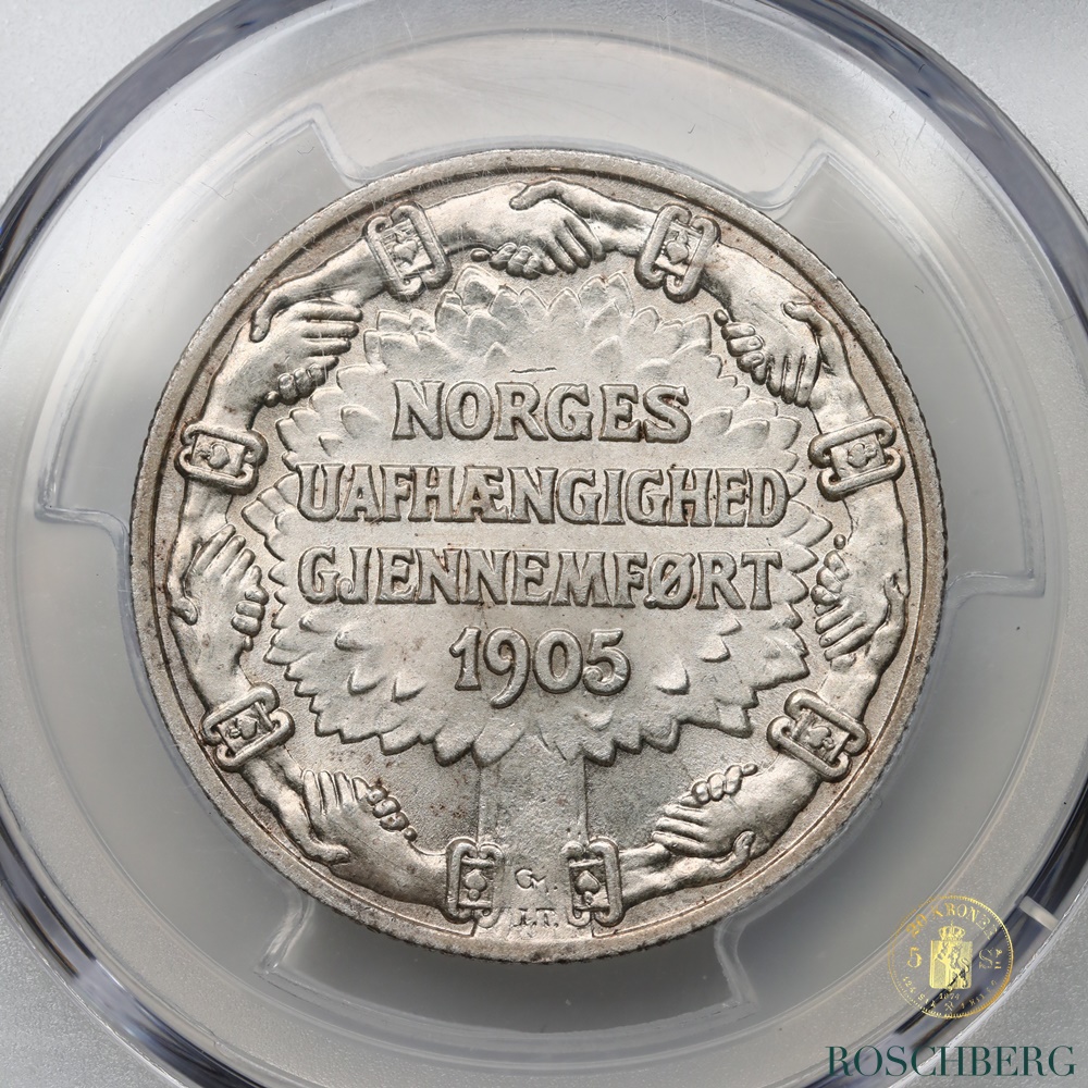 S7130 2 Kroner 1906 PCGS MS65