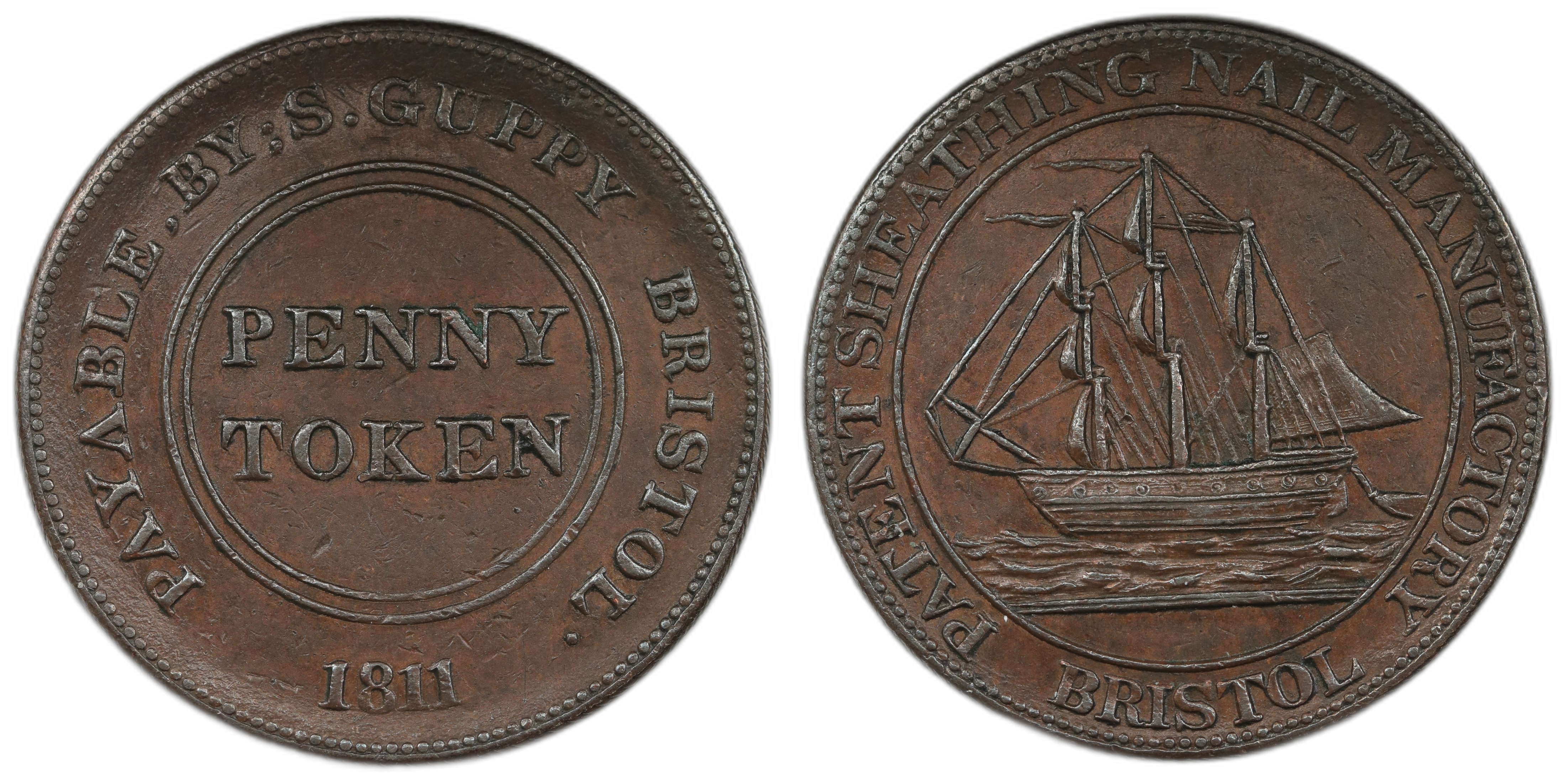 GB - Bristol Penny Token 1811 Kv XF