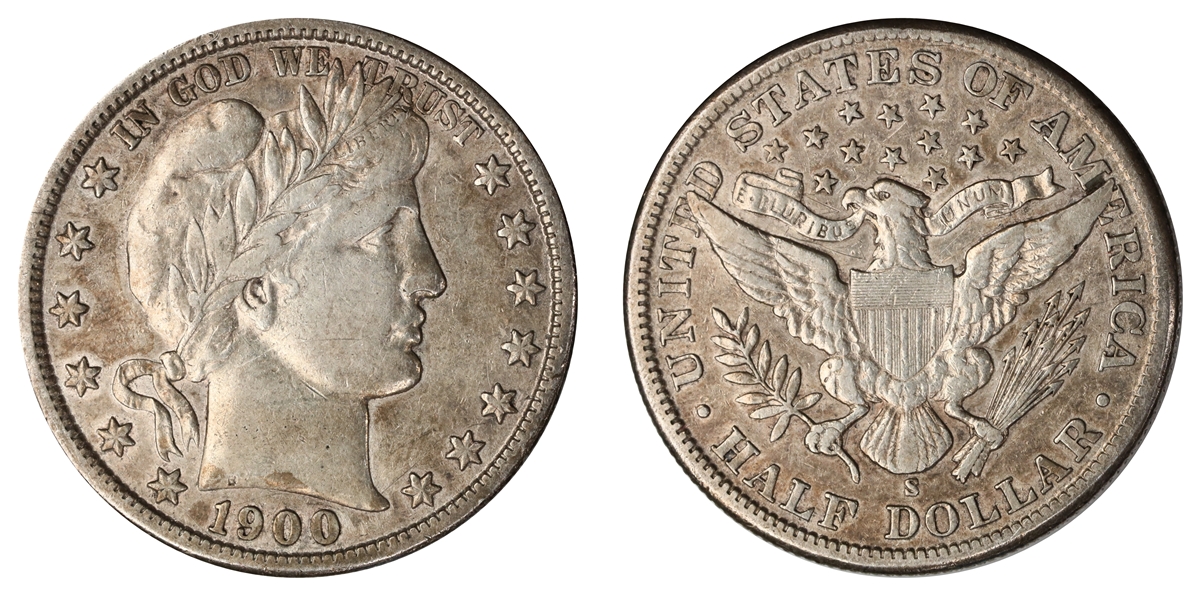 USA 50 Cents 1900-S  Kv: VF