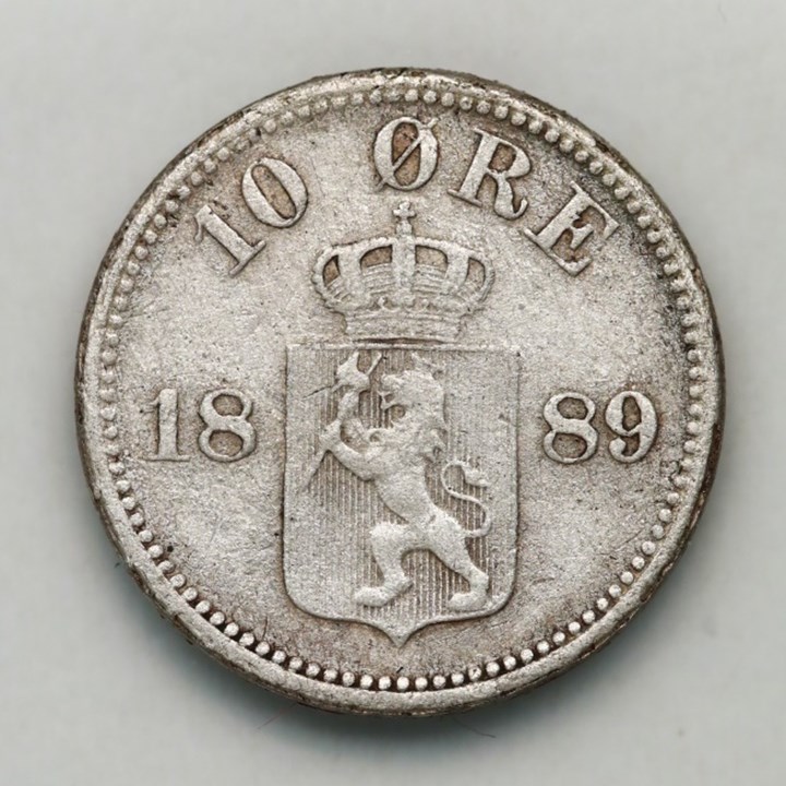10 Øre 1889 Kv 1