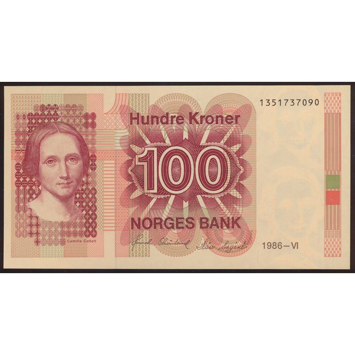 100 Kroner 1986 Kv 0