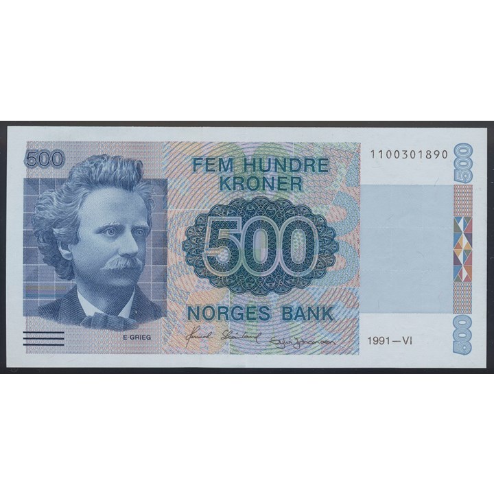 500 Kroner 1991 Kv 01