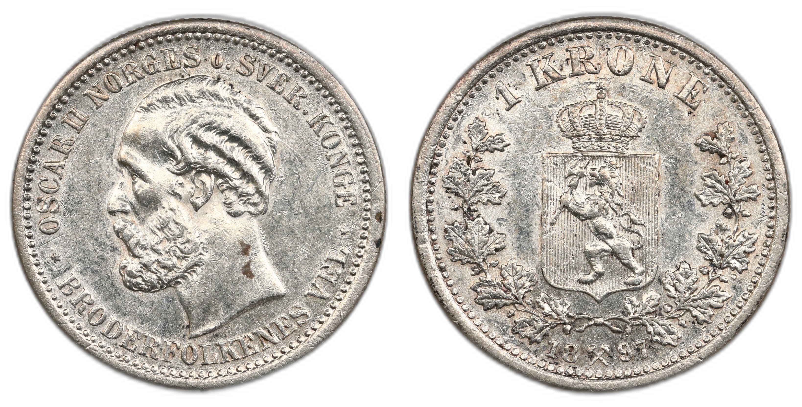 Norge 1 Krone 1897 Kv 01