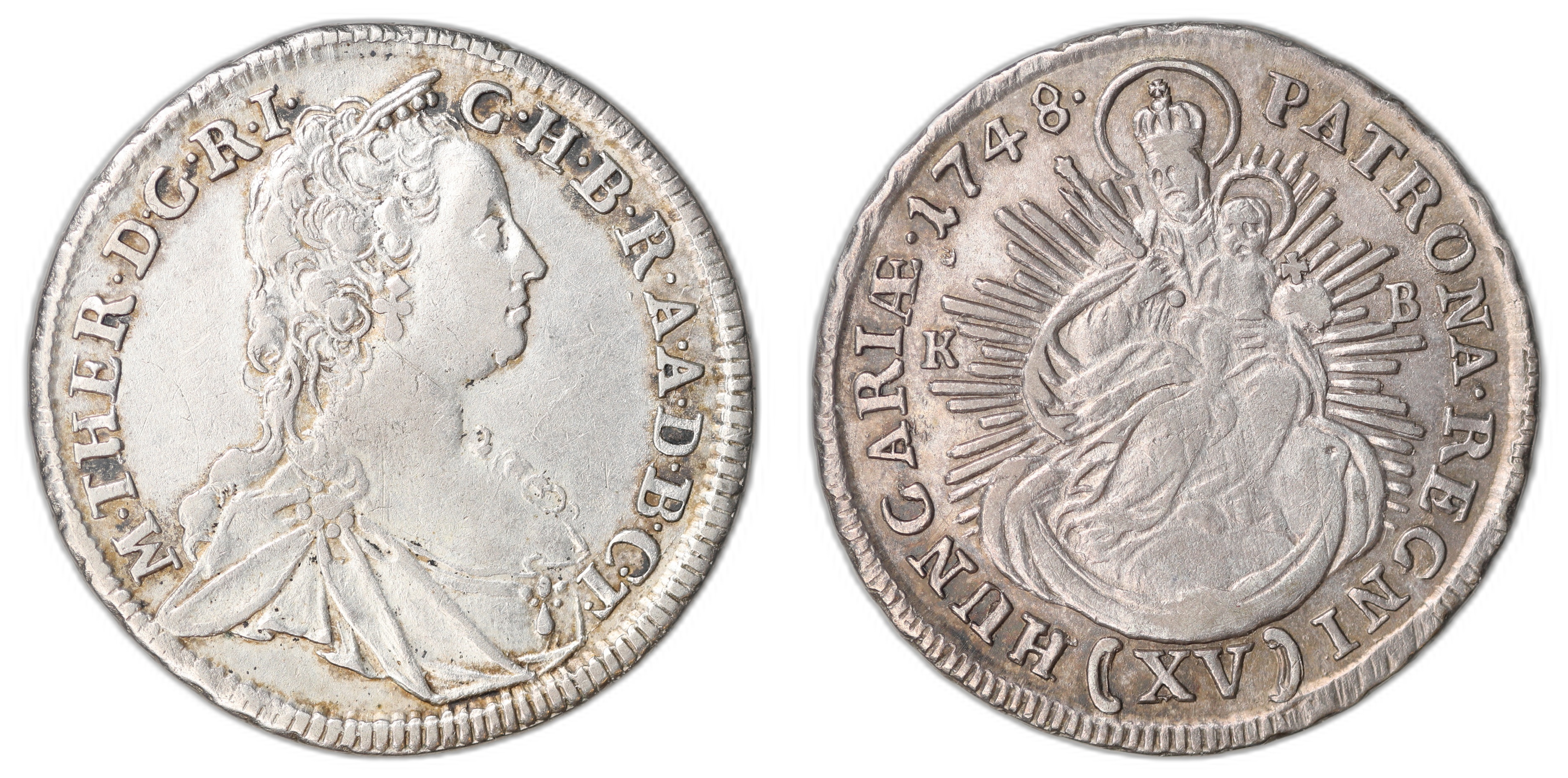 Hungary 15 Krajczar 1748-KB  Kv: XF