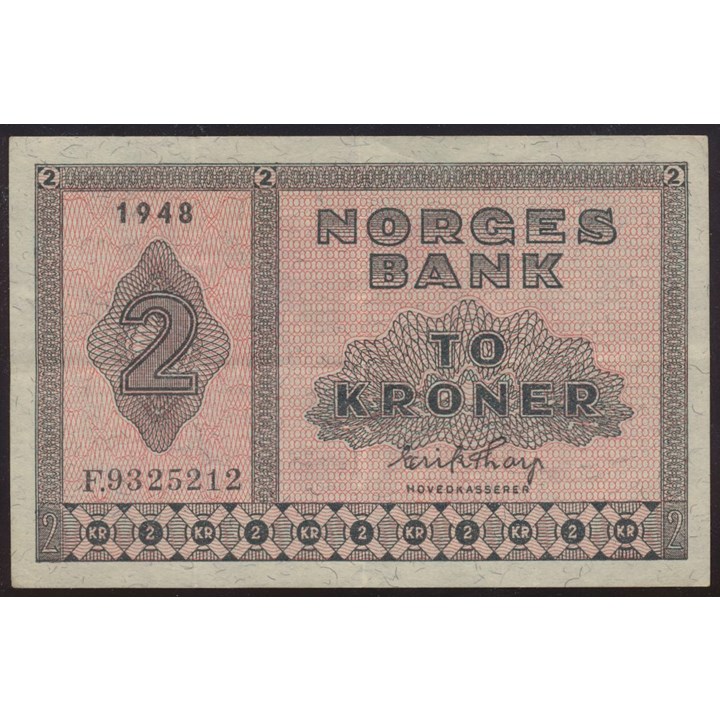 2 Kroner 1948 F Kv 1+