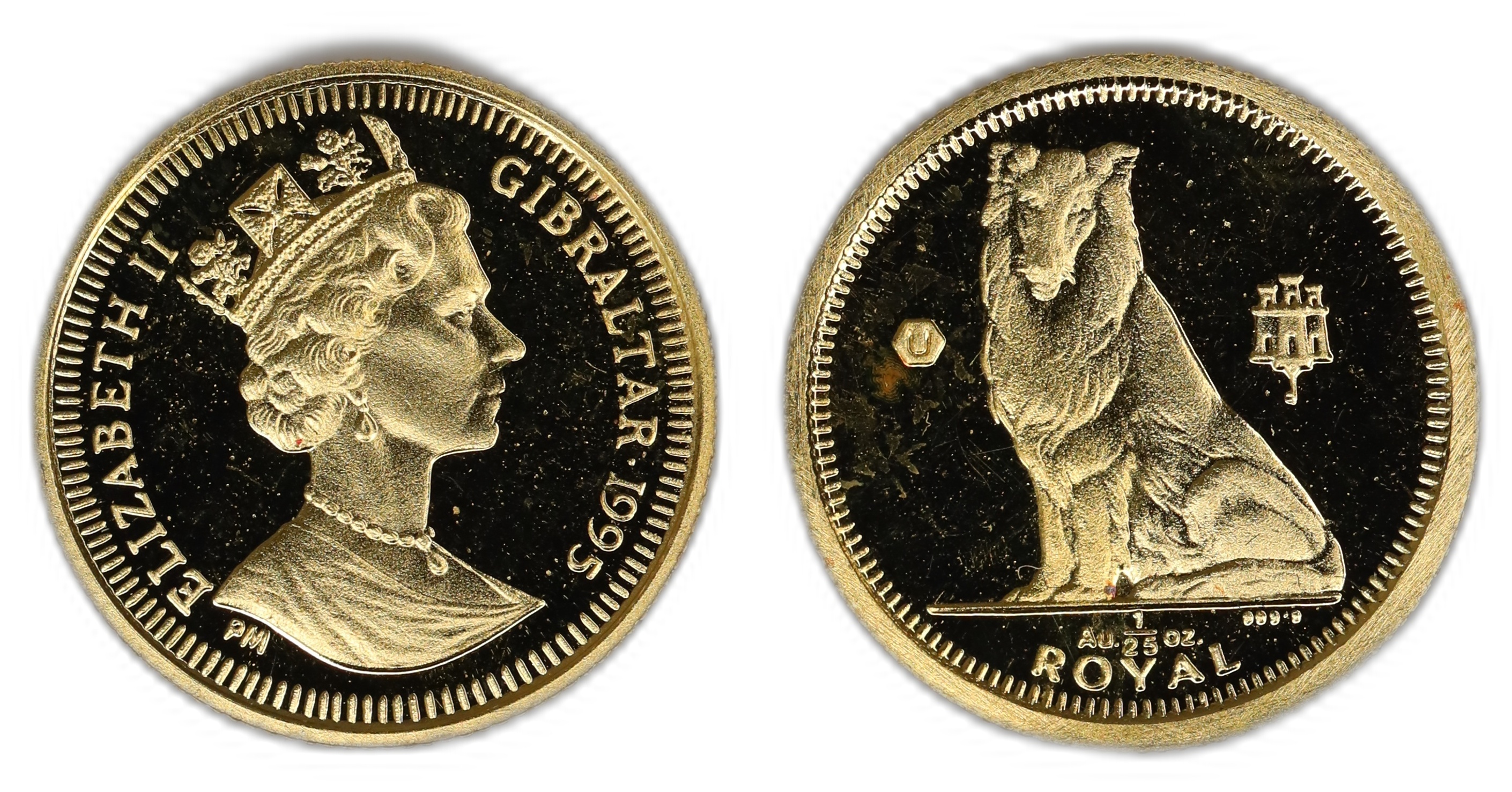 Gibraltar 1/25 Royal 1995 1/25 Oz Kv: Proof