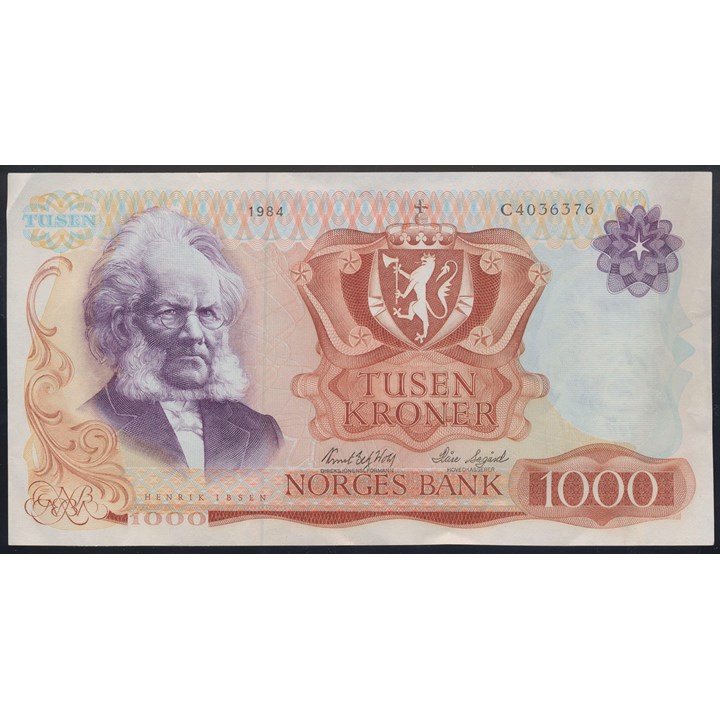 1000 Kroner 1984 C Kv 1/1+ (VF)
