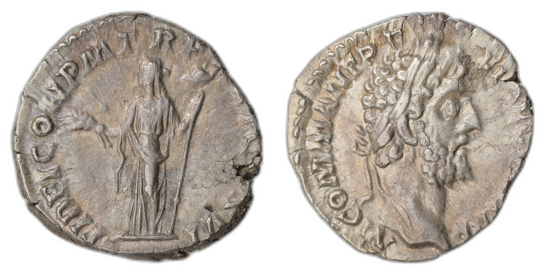 Commodus AR Denar 177-192 Kv: XF