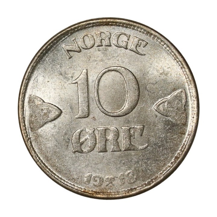 10 Øre 1918 Kv 0/01