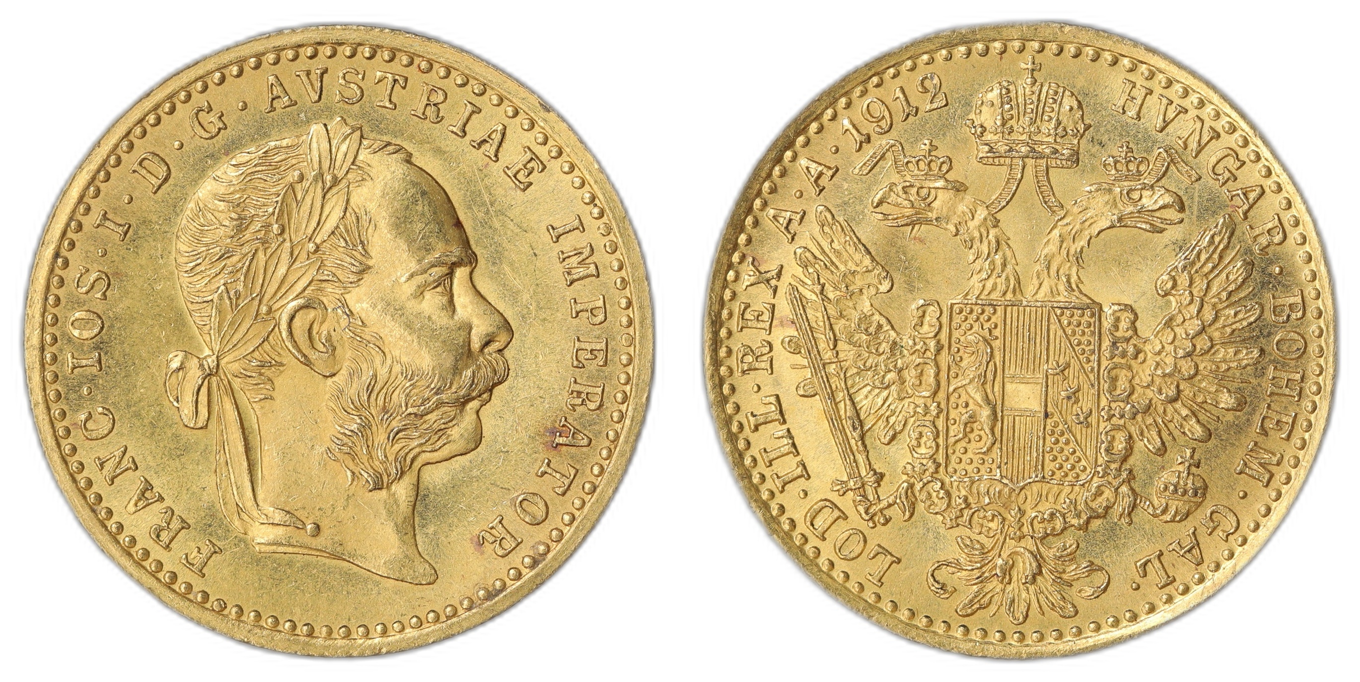 Austria Dukat 1912 3.15 gr fine Kv: UNC