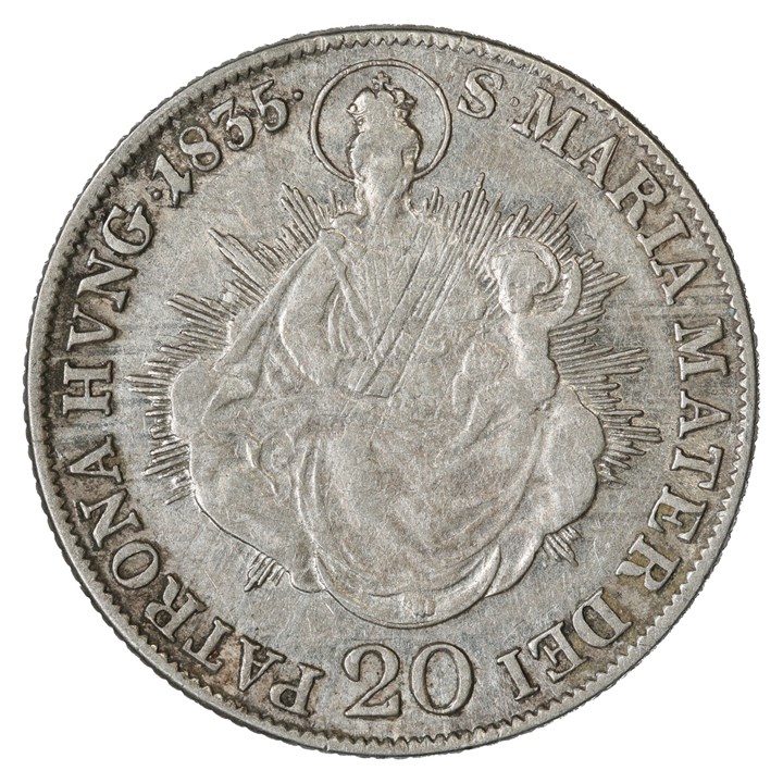 Hungary 20 Krajczar 1835 B XF