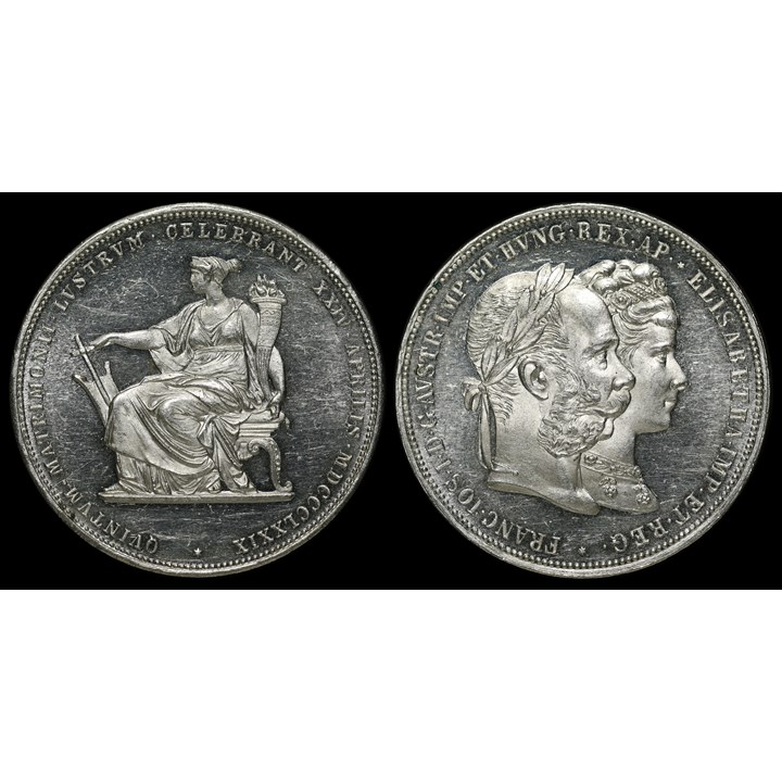 Hungary 2 Gulden 1879 UNC