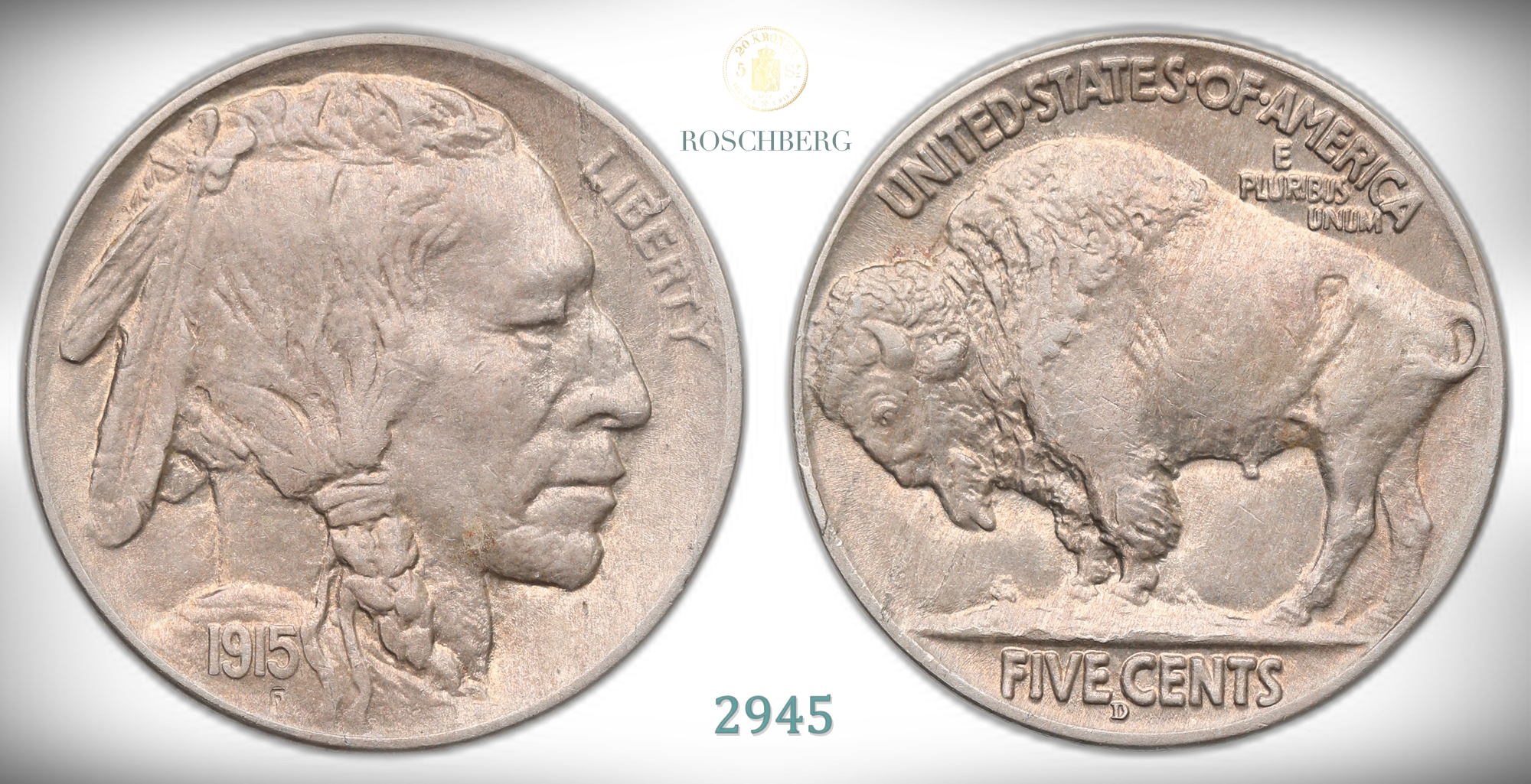 USA 5 Cents 1915-D  Kv: 01